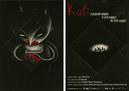 postcard / thaumatrope KALI THE LITTLE VAMPIRE